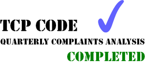 TCP Code complaints analysis